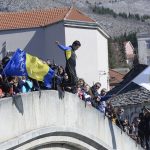 Skok sa Starog mosta u čast Dana nezavisnosti BiH
